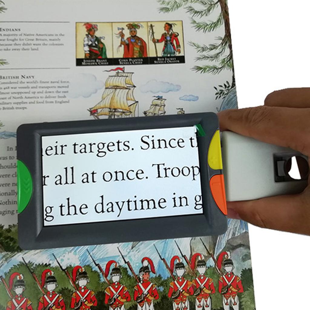 Portable Digital Magnifier 2X To 32X Zoom 26 Color Modes 4.3Inch with Foldable Handle Digital Rding Magnifier