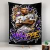 Mbappe Real Madrid jersey crown graphic artwork Patterned tapestry for bedroom and living room home decor sofas