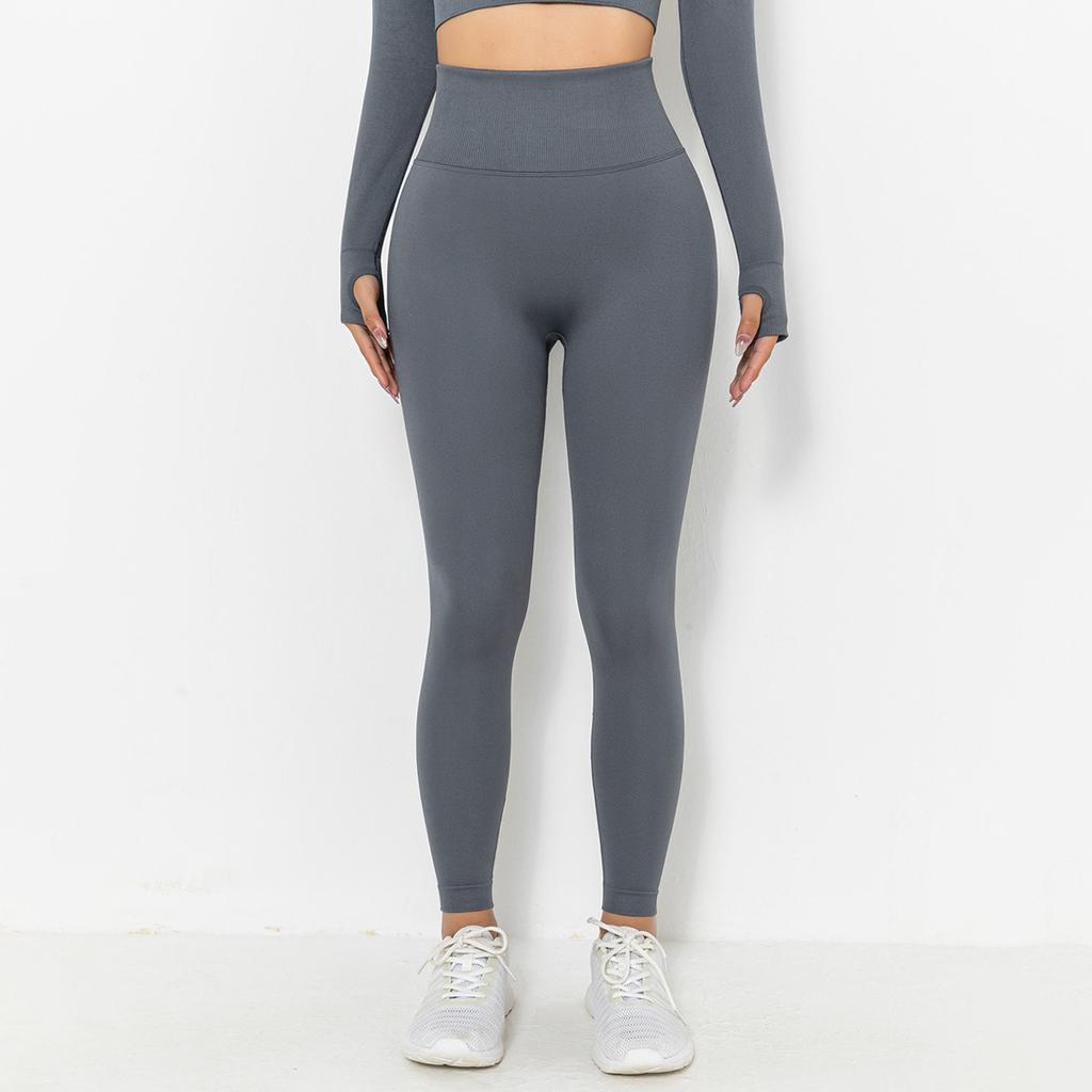 Бесшовные леггинсы для тренировок с подтяжкой ягодиц для женщин, штаны для йоги с высокой талией, компрессионные колготки для коррекции фигуры