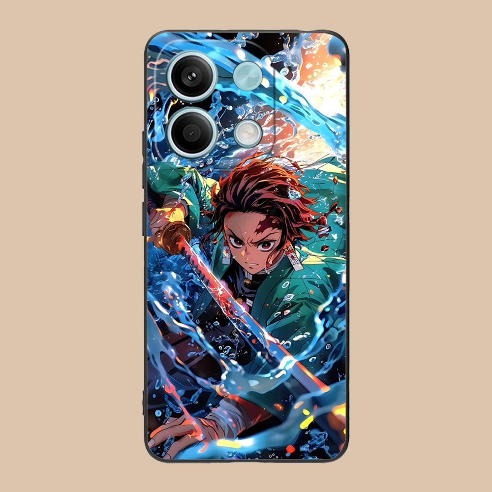 Demon Slayer Tanjiro Phone Case for Xiaomi 15 14 13 12 Mi 11 T Ultra Lite Pro S X 5G Colour Printing Cellphones Cover Smartphone