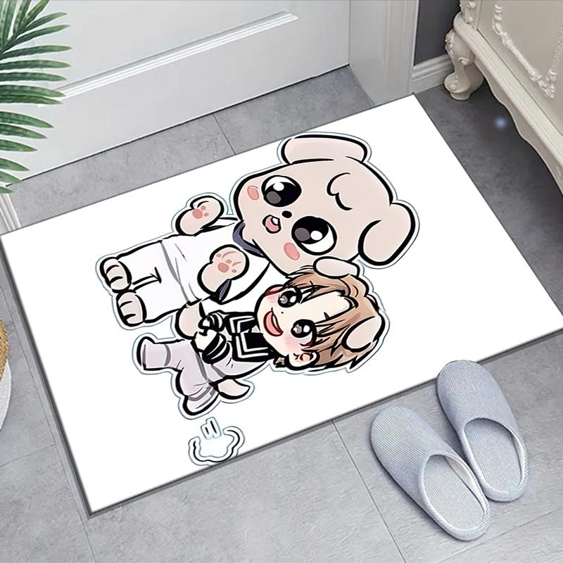1pc Kpop Team8 Design Area Rug - Non-Slip, Soft & Cozy Floor Mat for Living Room, Bedroom, Office - Indoor/Outdoor Decorative Carpet