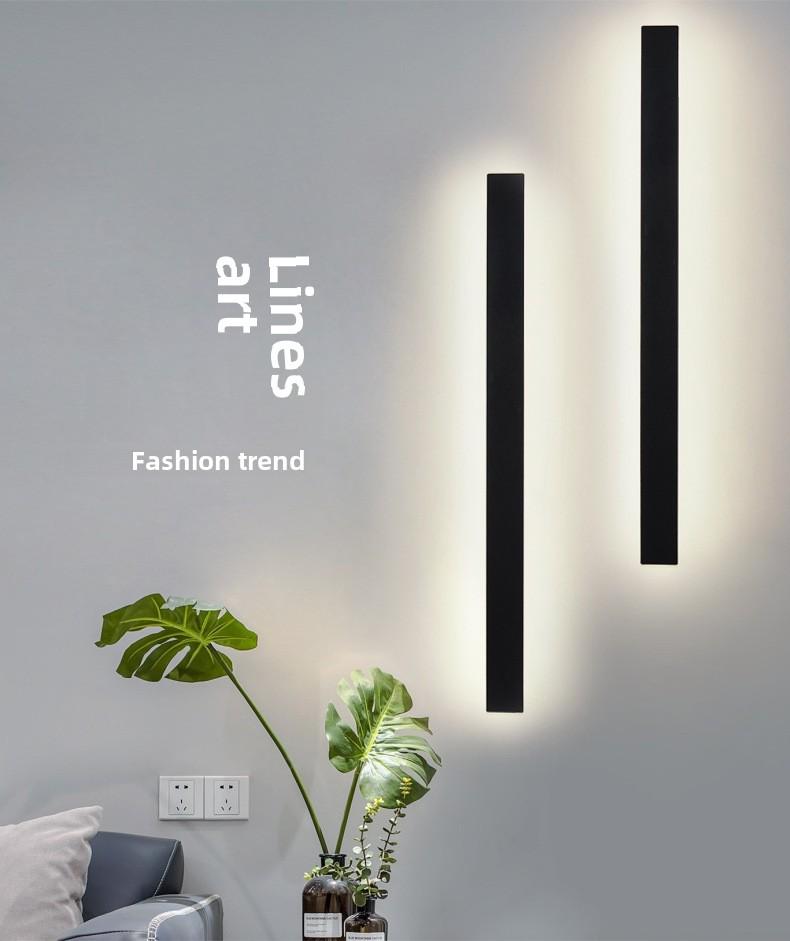 Surface-Mounted LED Wall Lamp: Sleek Bedroom & Living Room Decor