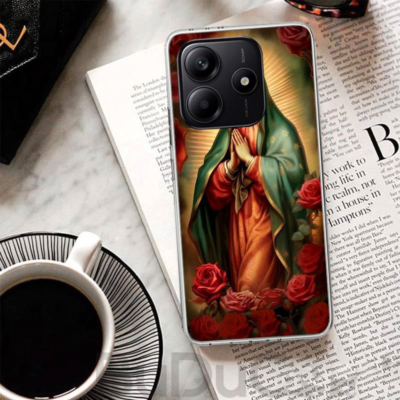 Virgin De Guadalupe Virgen Mary Cover For Xiaomi Redmi Note 14 13 12S 12 11 Pro Plus Phone Case 11S 10S 10 11E 11T + 9S 9 Print