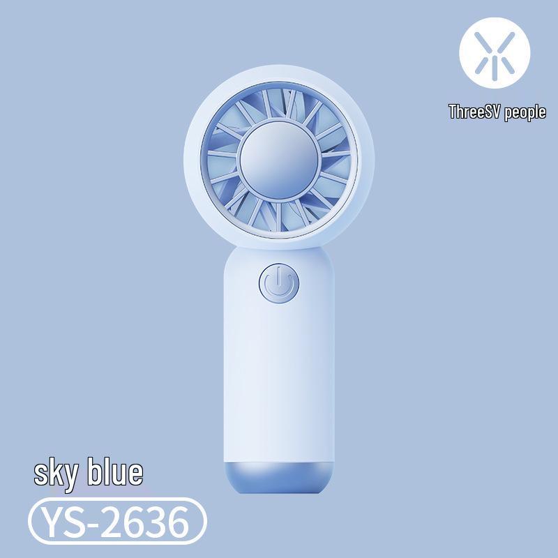 Handheld USB Rechargeable Mini Fan - Customizable Logo for Summer Office