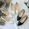 Spring Women Flats Slip On Flat Shoes Ballet Flats White Wedding Shoes Pointed Toe Comfortable Shoes Grandmother Boat Shoe Jk89