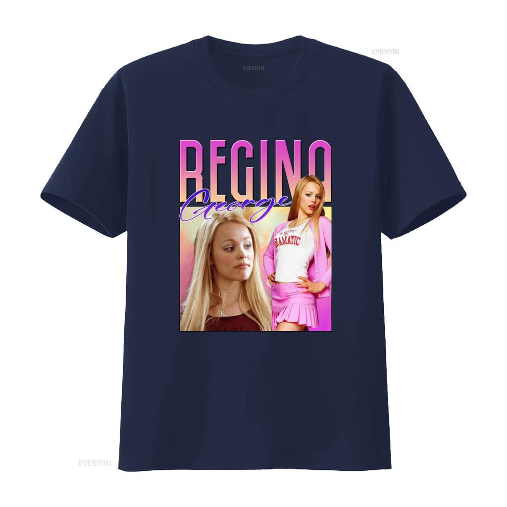 Винтажная футболка Regina George 2000-х для фанатов телешоу Стильный ретро-дизайн Винтажная стирка Графический повседневный модный
