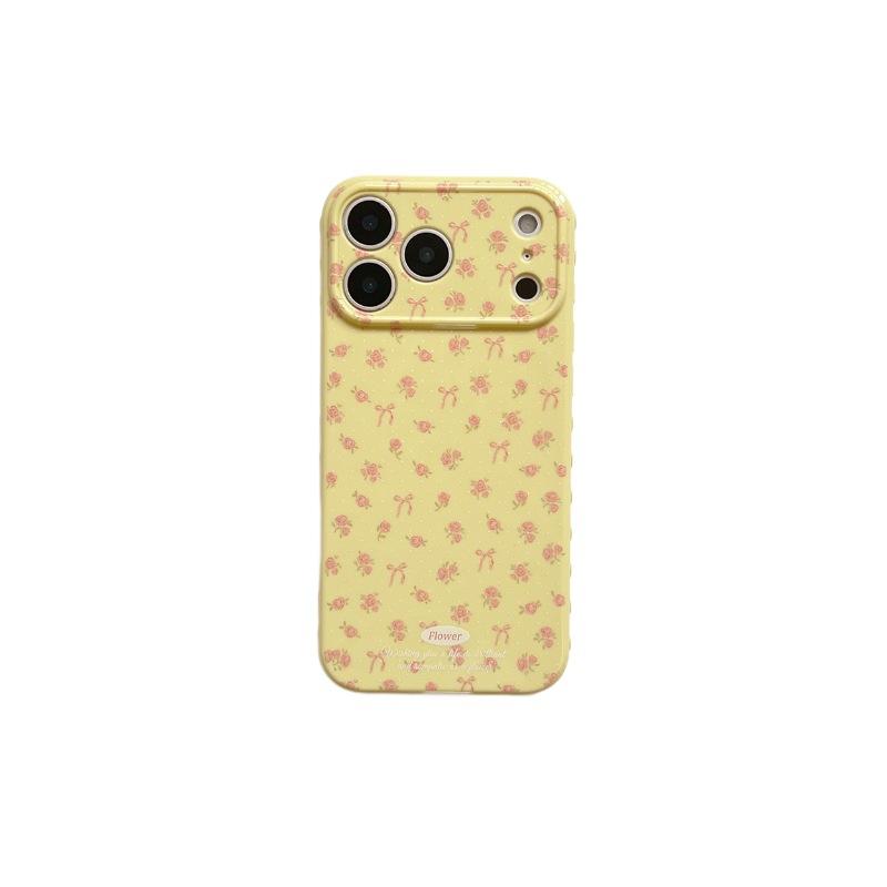 Макаронный цветочный бант чехол для мобильного телефона для iPhone17 love frame Apple 16 противоударный защитный чехол 15