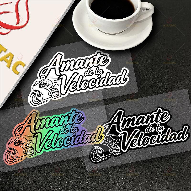 1 шт. Оригинальная наклейка Amante De La Velocidad для мотоцикла, для обтекателя, кофра, кузова автомобиля, скутера, водонепроницаемые виниловые наклейки