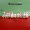 1PC Christmas Train Figurine Gift Prop Scene Decoration for Bakery Cake Topper Party Home Kitchen Tabletop Holiday Display