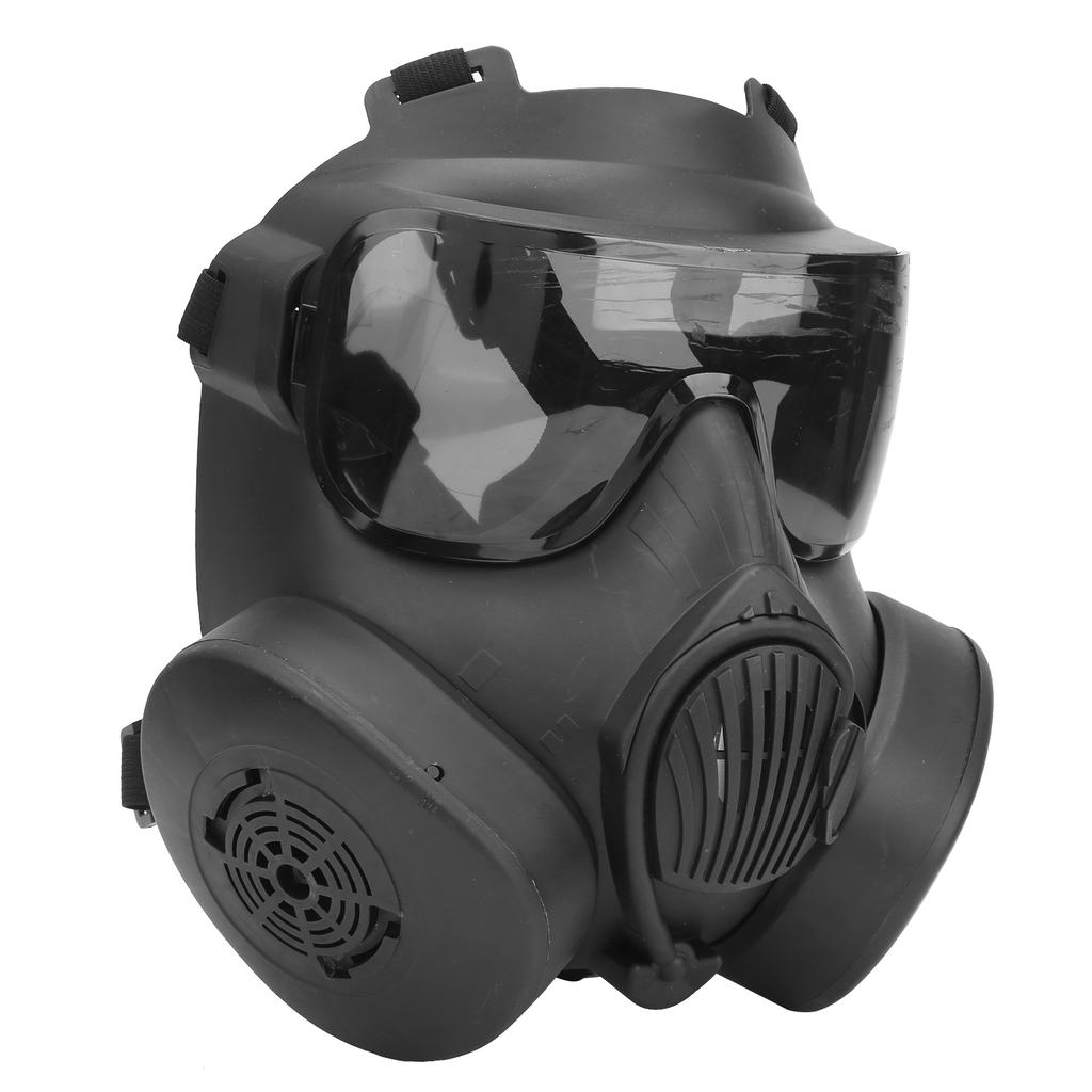 Полнолицевой щиток с двойным вентилятором, дышащий защитный экран для косплея, игровое оборудование для улицы