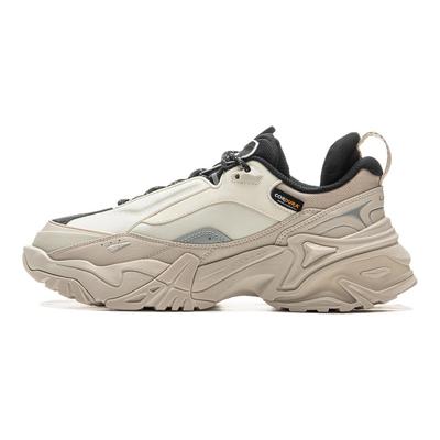 Li Ning CF Suo Qian Xing Ce 3 Удобные модные нескользящие прочные повседневные туфли с низким верхом для повседневной носки Мужская повседневная обувь светло-серого цвета AHCU037-1