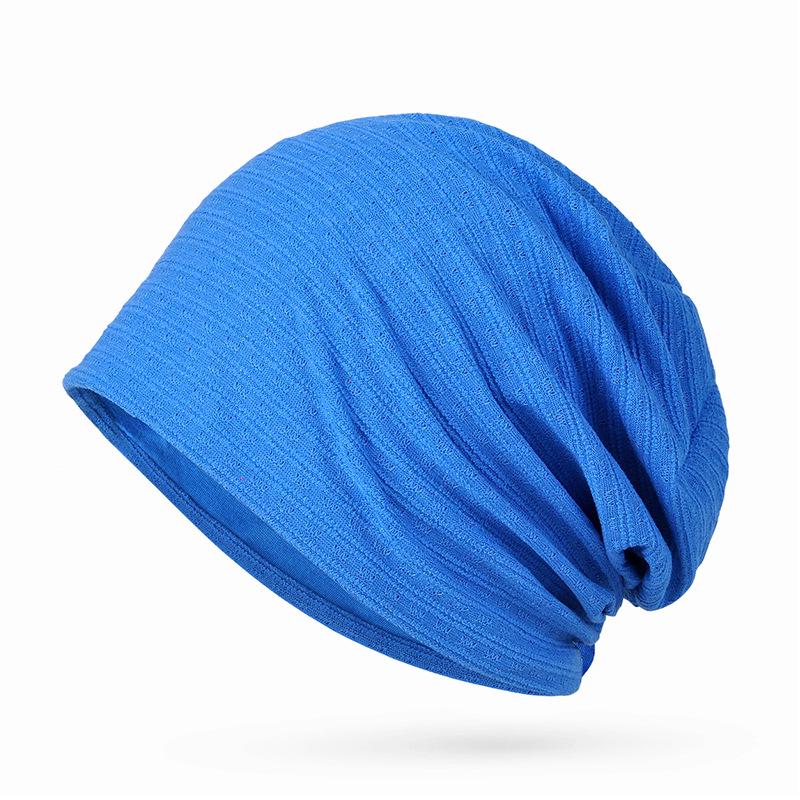 Women's Breathable Thin Cotton Pullover Hat - Spring/Summer Headscarf, Confinement, Sleep, and Outdoor Leisure Cap.