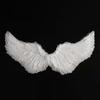 1 Set Halloween Angel Costume Set Artificial Feather White Wings Cane Hair Hoop Three-piece Set Masquerade Cosplay Party Props Angel Wings Set