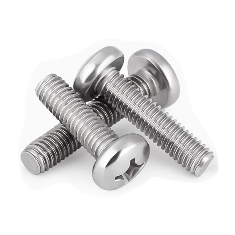 304 Stainless Steel M4 Round Head Cross Recess Screws