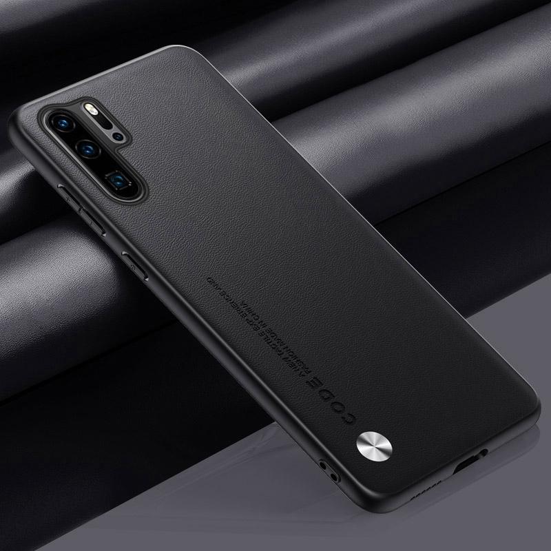 Роскошный чехол из искусственной кожи для Huawei P30 Pro, задняя крышка, матовый силиконовый чехол для телефона с полной защитой для Huawei P30 P30Pro Coque
