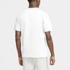 Nike Вышитый логотип Спортивная футболка с круглым вырезом и коротким рукавом для мужчин, топы, белый цвет DB3194-100