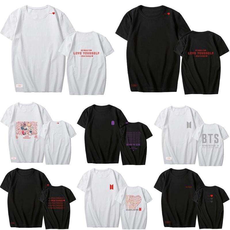 Tshirt Kpop Bts Love Speak Yourself Concert Tshirt Casual Tee Jk Rm Tops Jimin