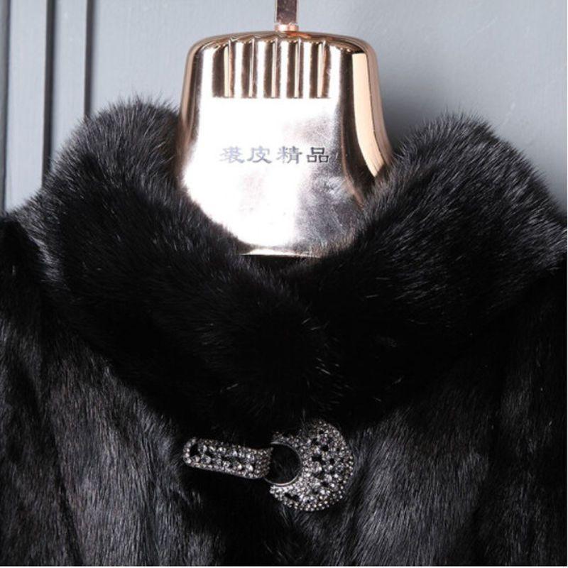 Женская шуба из искусственного меха норки, куртка из искусственного меха норки, воротник-стойка, короткая куртка, вариант для матери, наряд для людей среднего и пожилого возраста