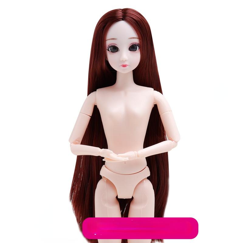 30 см 26-шарнирная кукла для девочек, обнаженные части тела, куклы с волосами, детские игрушки, 26-шарнирная кукла для девочек