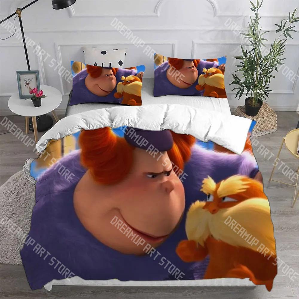 Модный Постельное белье TheL-Lorax Мультяшное Односпальное Двуспальное Полное Queen King Размер Постельный Комплект Детская Спальня Комплекты Пододеяльников Комплект Простыней