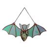 Bat Stained Glass Sun Catcher Translucent Acrylic Wall Art Light Hanging Decoration Handmade Catcher