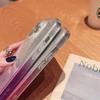 Роскошный чехол 2-в-1 с блестящей бумагой градиентного цвета для iPhone 15 Pro Max 14 13 12 Pro 11, полное покрытие с блестящей пленкой для линз