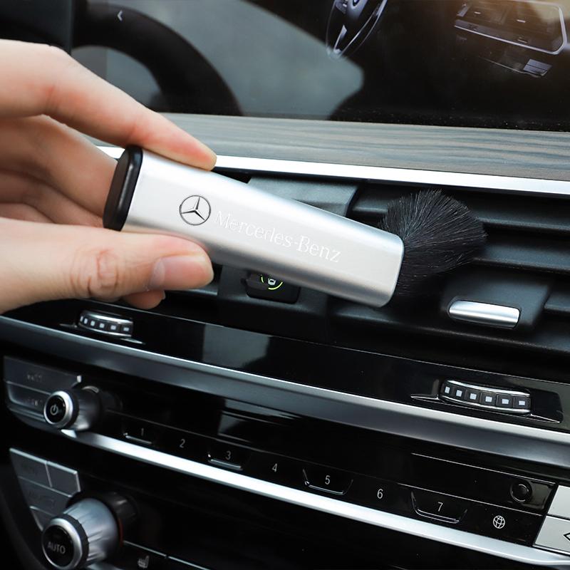 CRF1 Car Retractable Cleaning Brush JSSSQJS For Mercedes Benz AMG W203 W204 W205 GLC Artificial Wool Small Brush Interior Mouldings