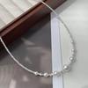 S925 Sterling Silver Thorned Crown Pearl Necklace - Women's Luxury Clavicle Chain Jewelry