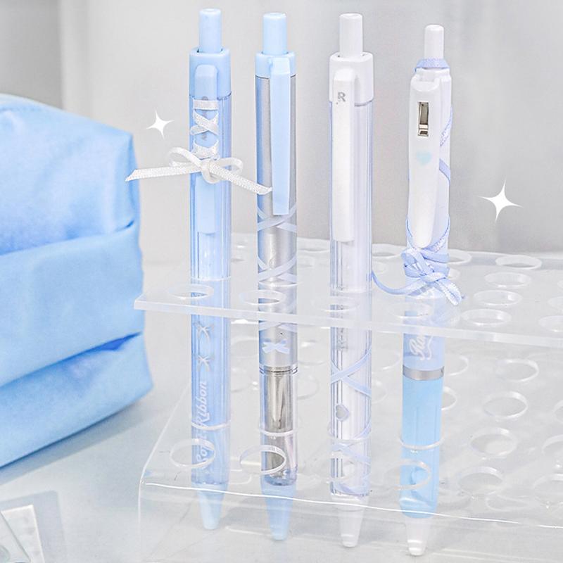 4Pcs Simple Cute Gel Pens For Children Solid Color Ballet Series Stationery Gel Pen Writing Pen Student Supplies