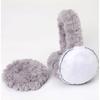 Solid Color Winter Earmuffs Foldable Folding Earflap New Plush Ear Warmer  Outdoor