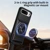 KEYSION Magnetic Phone Case for Raelme 16 5G Slide Camera Protection Upright Kickstand 360 Ring Shockproof Cover for Realme16 5G