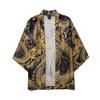 Summer Japanese Five Point Sleeves Kimono Mens And Womens Cloak Jacke Top Blouse