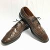 Gimbels 70s-80s Made In England Wingtip Shoes Brown Size 9.5 / 28.0cm Vintage(USED)