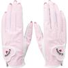 Женские перчатки для гольфа Callaway NAIL DUAL Розовые Размер L (20-21см) Лево- и праворукие