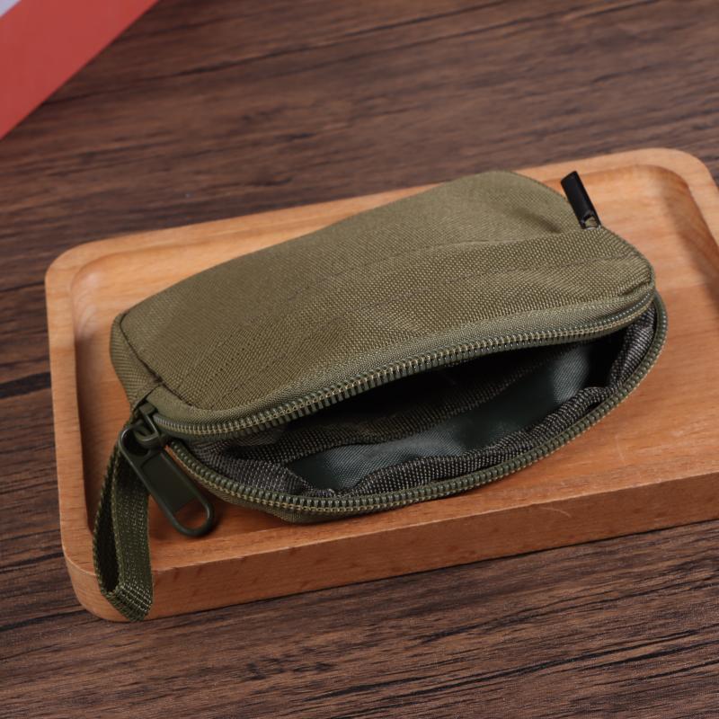 Oxford Cloth Men Wallet Earbuds Storage Bag Credit Card Holder Case For Boys Girls Journey Bank Card Organizer Zipper Coin Purse