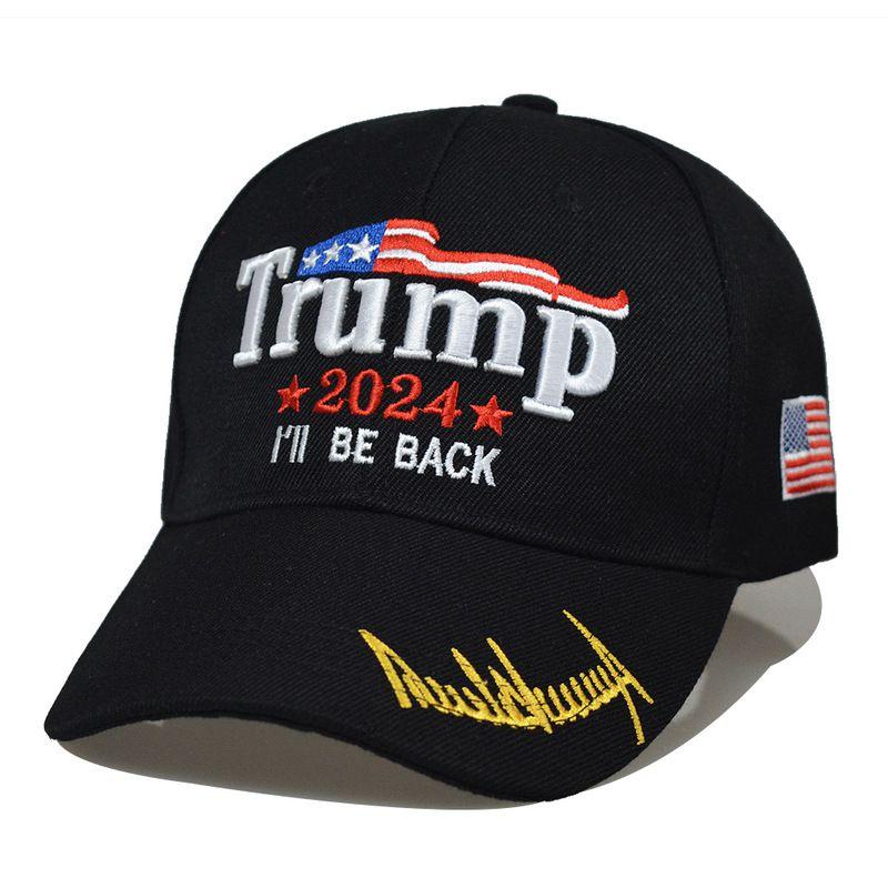 Take Trump America Back Usa Signature 2024 Red Shadow Embroidered Hat Cap