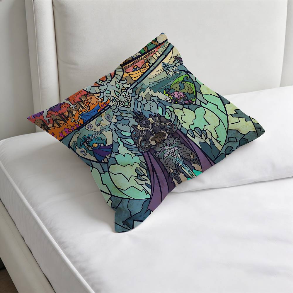 WWorld of WWarcraft Fashion Square Pillow Case Durable Throw Pillow Cover for Sofa Couch Chair
