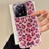 Корейский Модный Чехол для Телефона с Розовым Леопардовым Принтом для Xiaomi 13T 14T 11 Lite NE Poco X5 M6 Pro X6 X7 X3 Pro NFC C65 C61 M5S TPU Чехол