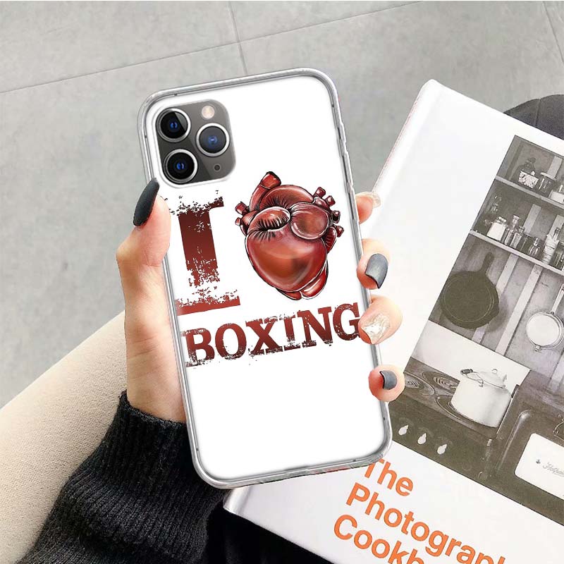Boxing Gloves Phone Case For Apple iPhone 17 Air 16 15 Plus 14 + 13 Mini 12 11 Pro Max 7 8 SE 16Max Soft Shell Cover Coque 17 Ai