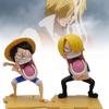 Набор ПВХ Фигурок One Piece Луффи Зоро Санджи Аниме Коллекционный Настольный Орнамент