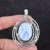 Blue Lace Agate Pendant Gemstone Pendant 925 Sterling Silver Pendant Healing Stone Jewelry Handmade Pendant Gifts For Friend Antique Jewelry