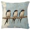1pc Pillowcase, Swallow Tree Branch Nest Pattern Design Cushion Cover, Soft And Comfortable Polyester Short Plush Fabric, Single-Sided Printing, Multi