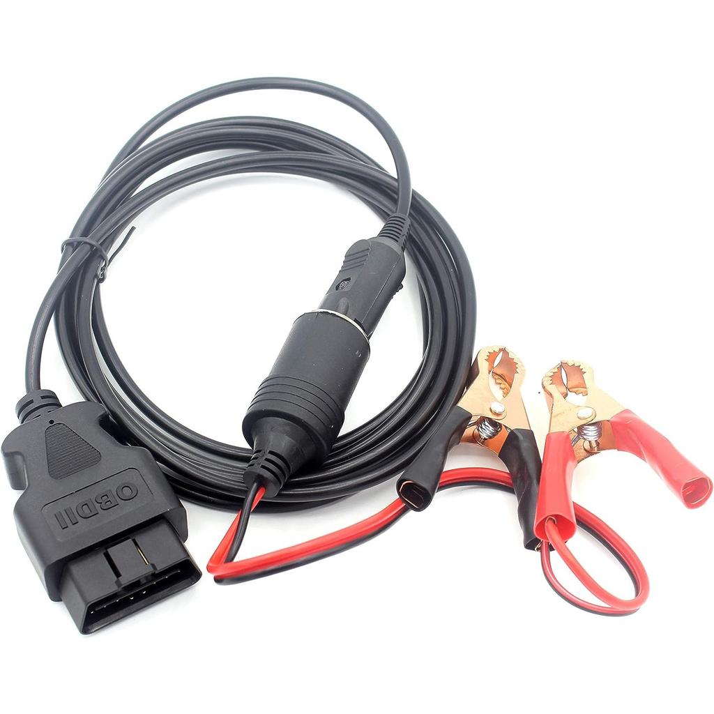 OBD2 Автомобильная память 2 в 1, кабель аварийного питания ЭБУ автомобиля с зажимом типа «крокодил» на 12 В автомобильном аккумуляторе, удлинитель прикуривателя