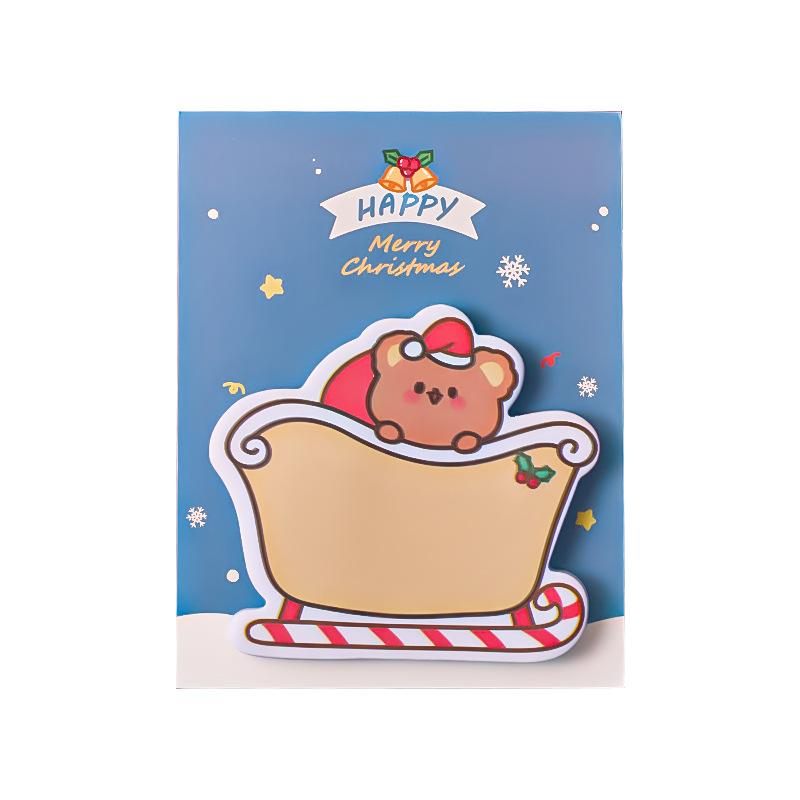 1 шт. клейкая наклейка Kawaii Christmas Sticky Notes блокнот для заметок офис школьные принадлежности канцелярские принадлежности наклейка