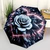 1pc Rose Mandala Automatic Umbrella Portable Home Essential Umbrella, Iron Umbrella Structure Suitable for All Seasons yy251123145