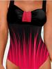 Gradient Sexy Backless One-Piece Swimsuit for Women