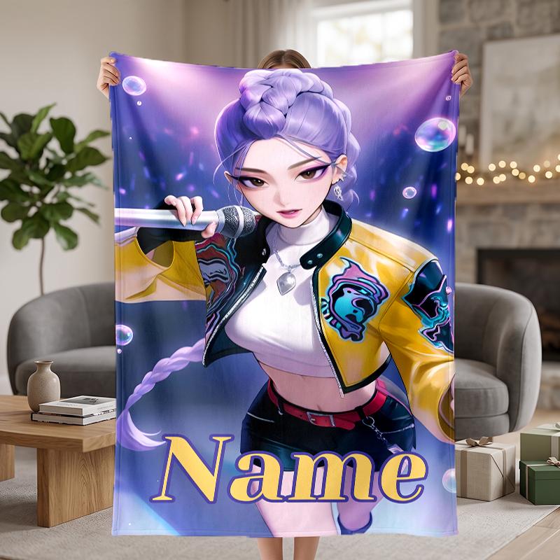 rumi Custom Flannel Blankets Soft Warm Cozy Throws for Home Decor Holiday Gifts