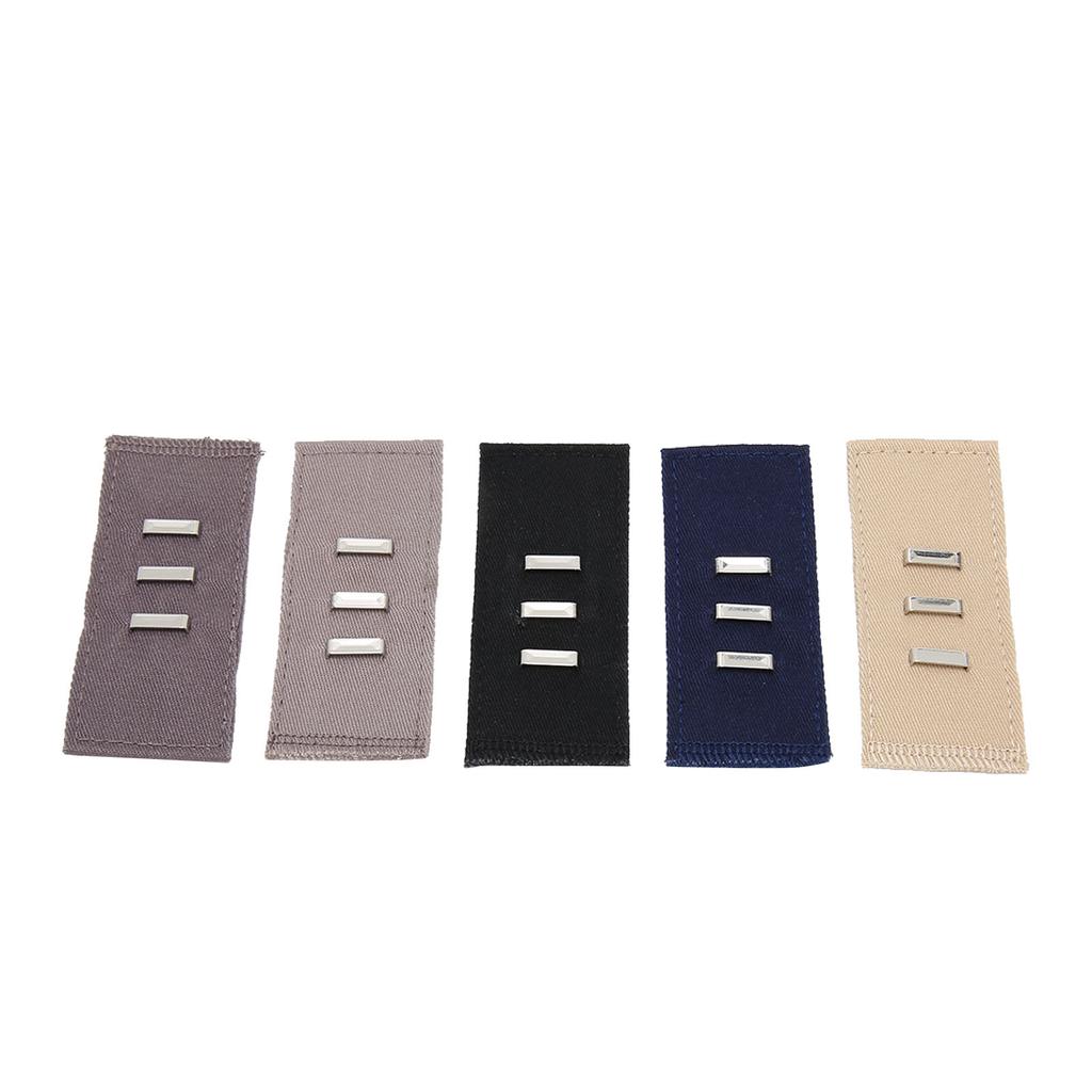 5pcs Elastic Waist Extenders Adjustable Easy Installation Pants Button Extender Waist Band