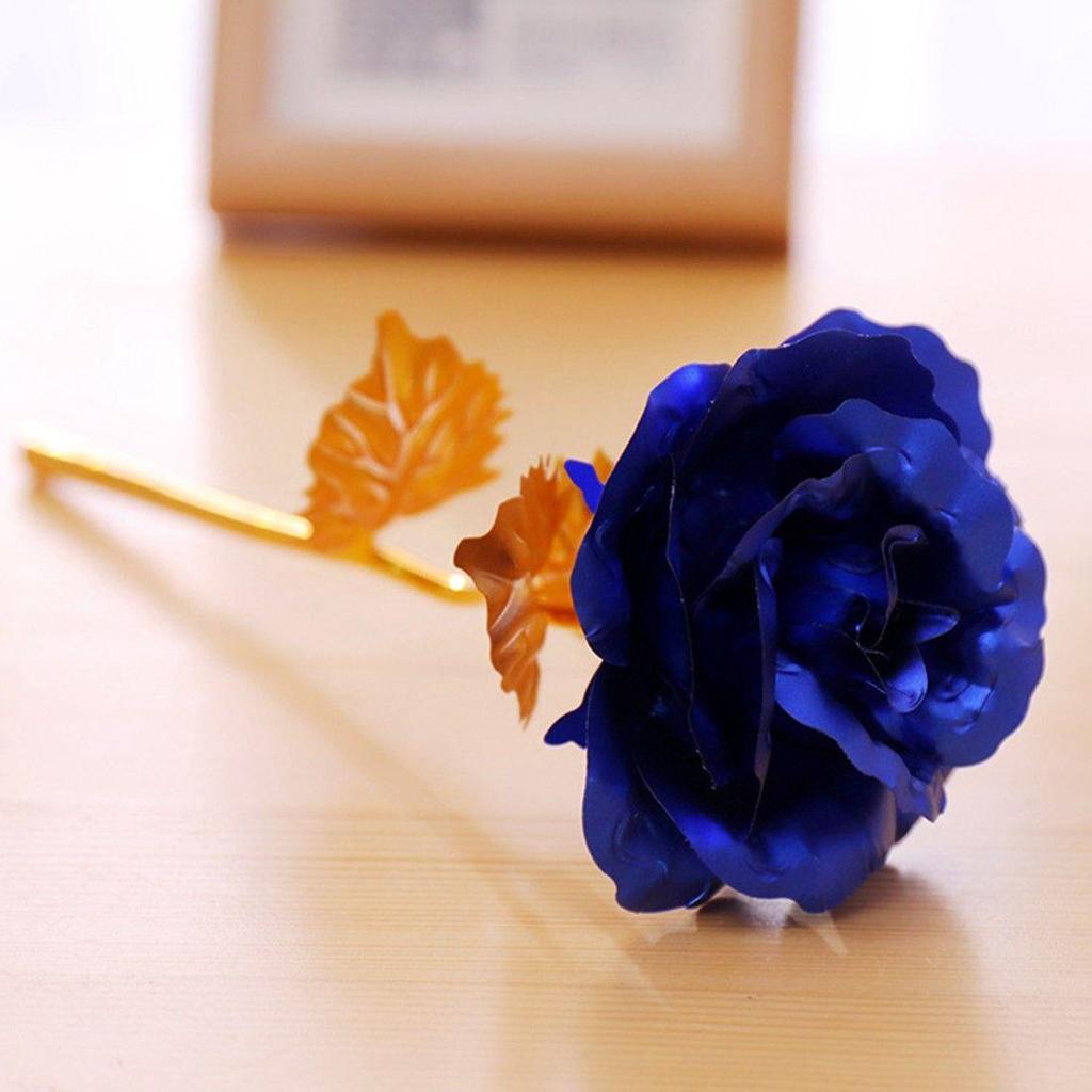 НОВАЯ позолоченная роза, украшение для дома, искусственный цветок, рождественские подарки, День Святого Валентина