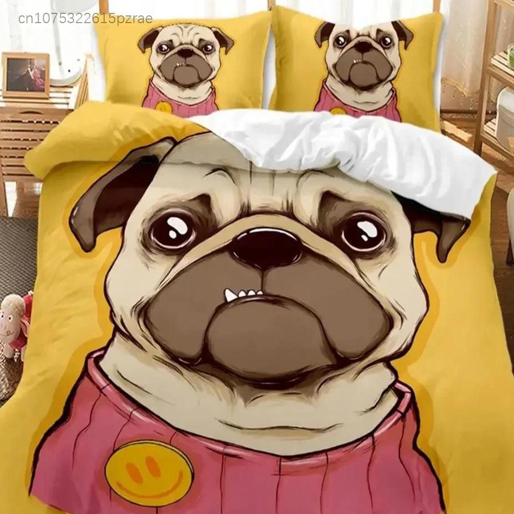 3D Dog  Bedding Set For Bedroom Soft Modern Bedspreads Comefortable Kids Duvet Cover Quilt Cover And Pillowcase